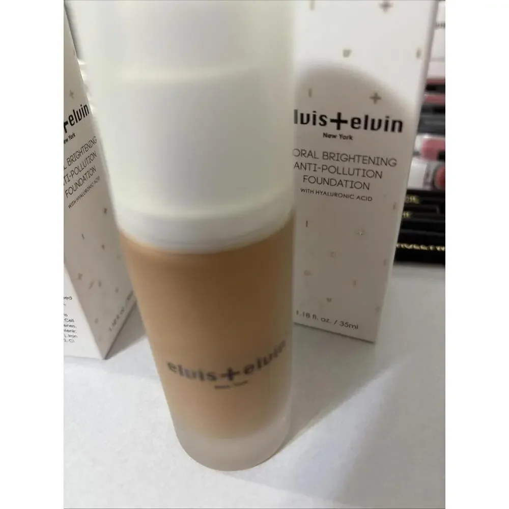 Elvis +‎ Elvin Floral Brightening Anti-Pollution Foundation 1.18 Fl oz/35ml